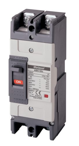 ABS62c 60AF 2P Kompakt megszakító 60A 230/460VAC 35/18kA 250/500VDC 10/10kA