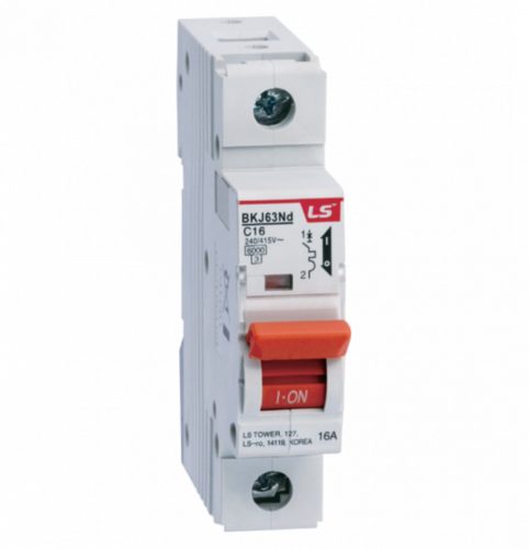MCB BKJ63ND Kismegszakító 1P C10A 240/415VAC 6kA