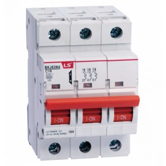 MCB BKJ63ND Kismegszakító 3P C50A 415VAC 6kA