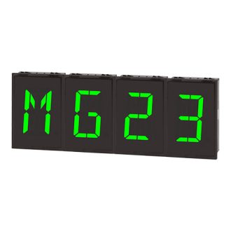   DA60-GS LED Kijelző egység központi modul 12-24V DC 16-szegm. LED Soros 60x96mm IP40
