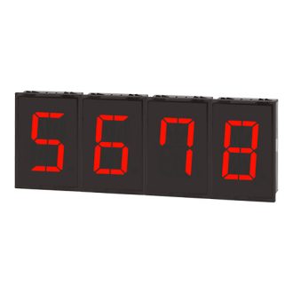   DA60-RS LED Kijelző egység központi modul 12-24V DC 16-szegm. LED Soros 60x96mm IP40