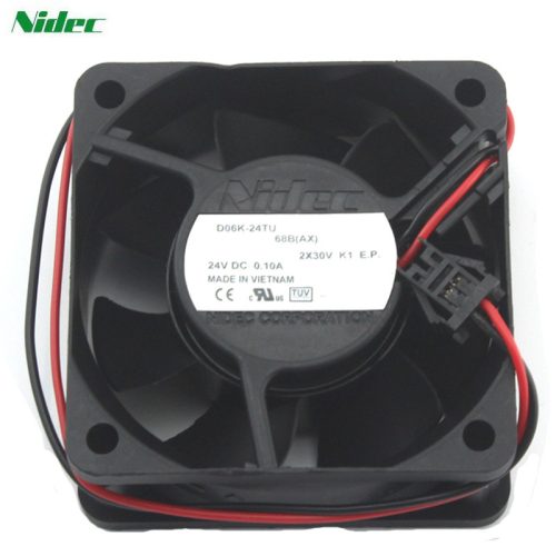 Frekvenciaváltó hűtőventilátor D06K-24TU-92AX, DC24V, 4400RPM, 0,1A, NIDEC 0015-0040G100