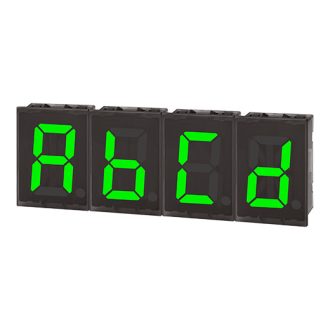   DS40-GC LED Kijelző egység központi modul 12-24V DC 7-szegm. LED RS485 (Idő kijelzés) 40x60mm IP40