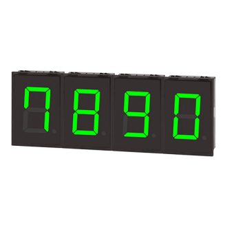   DS60-GC LED Kijelző egység központi modul 12-24V DC 7-szegm. LED RS485 (Idő kijelzés) 60x96mm IP40