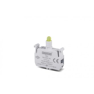 LED Kontaktus Sárga 100-230V DC - IP 100-230V DC - CBS