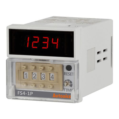 Számláló 24-48VDC/24VAC 4 dig. 7-szegmenses LED kijelző NPN/PNP Relé kim. 250VAC/30VDC/3A IP20