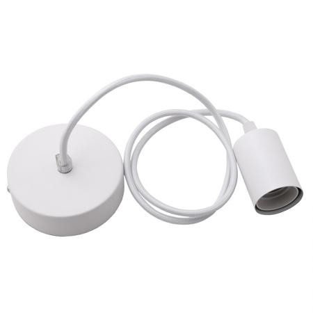 Foglalat E27+1m/fehér E27/1-160-9/W - BH511
