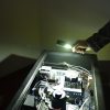 LED Zseblámpa 5W OSRAM P8 + 3W COB 3xAAA elem (nem tartozék) - FL10C