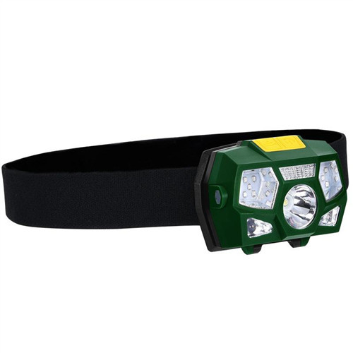 LED Tölthető fejlámpa 3W fehér LED + piros SMD + piros LED, 900mA beép. akkumulátor - LH01R