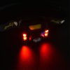 LED Fejlámpa 5W Fehér / Piros fény 260lm 1800mAh, Micro-USB IPX3 - LH04R