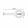 LED-es Nagyító 3W Hideg fehér fény 250lm 2xAA/1,5V IPX4 - LM102