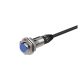 PRD12-4DP2 Induktív érzékelő 12-24VDC M12/4mm PNP/NC 2m kábel Szintbe ép. IP67