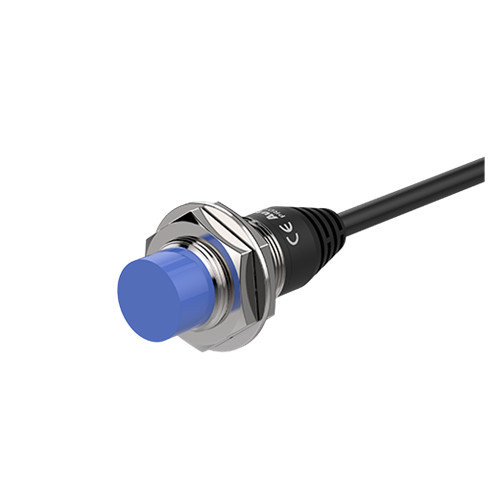 PRD18-14DP Induktív érzékelő 12-24VDC M18/14mm PNP/NO 2m kábel Nem szintbe ép. IP67