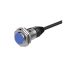 PRD18-7DP-V Induktív érzékelő 12-24VDC M18/7mm PNP/NO 2m olajálló kábel Szintbe ép. IP67