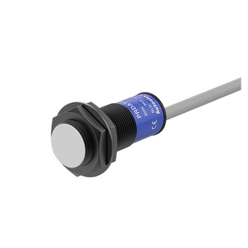 PRDAT18-7DC-V Induktív érzékelő 12-24VDC M18/7mm NC 2m olajálló kábel Szintbe ép. IP67