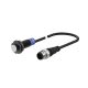 PRDAWT12-4DC-I Induktív érzékelő 12-24VDC M12/4mm NC Kábelcsatlakozós Szintbe ép. IP67