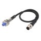 PRDW08-4DP2 Induktív érzékelő 12-24VDC M8/4mm PNP/NC Kábelcsatlakozós Nem szintbe ép. IP67
