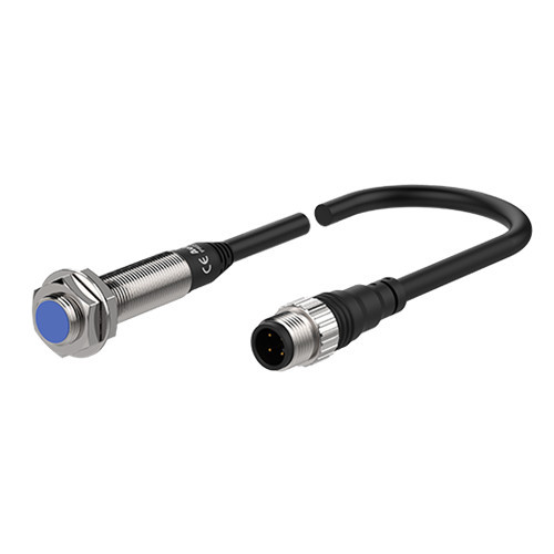 PRDWL12-4DP Induktív érzékelő 12-24VDC M12/4mm PNP/NO Kábelcsatlakozós Szintbe ép. IP67