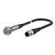 PRDWL12-4DP Induktív érzékelő 12-24VDC M12/4mm PNP/NO Kábelcsatlakozós Szintbe ép. IP67