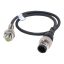 PRW08-1.5DN2 Induktív érzékelő 12-24VDC M8/1.5mm NPN/NC Kábelcsatlakozós Szintbe ép. IP67