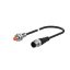 PRWT08-2DC-I Induktív érzékelő 12-24VDC M8/2mm NC Kábelcsatlakozós Nem szintbe ép. IP67