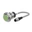 PRWT30-10DO-V Induktív érzékelő 12-24VDC M30/10mm NO Olajálló kábelcsatlakozós Szintbe ép. IP67