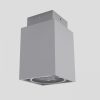 EX GU10 mennyezeti lámpa szögletes ezüstszürke  230V GU10 50W