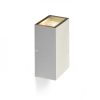 DIXIE 10x16 fali lámpa ezüstszürke 230V LED 2x5W 92° IP54 3000K