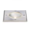 RIZZ SQ 105 rozsdamentes acél 230V LED 3W 96° IP65 3000K