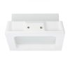 MIA SQ süllyesztett lámpa gipsz/szatén üveg 230V E27 2x18W