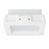 MIA SQ süllyesztett lámpa gipsz/szatén üveg 230V E27 2x18W