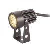 GUN leszúrható fekete  230V LED 3x1W 30° IP65  3000K