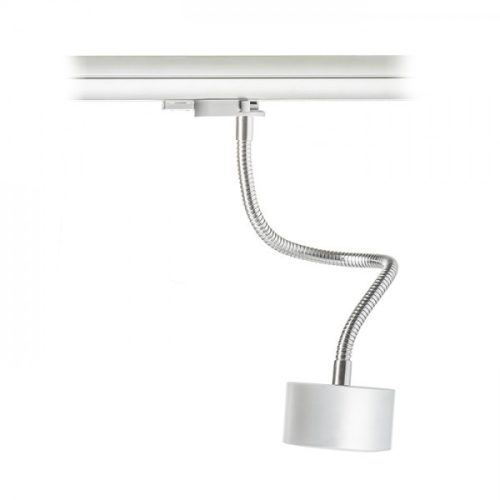 PIXIE libanyak háromfázisú áramkörös sínre ezüstszürke króm 230V LED GX53 7W