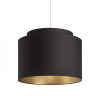 DOUBLE 40/30 lámpabúra  Polycotton fekete/arany fólia  max. 23W