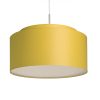 DOUBLE 55/30 lámpabúra  Chintz sárgabarack/fehér PVC  max. 23W