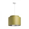 DOUBLE 40/30 lámpabúra  Chintz  oliva/ezüst fólia  max. 23W