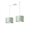 RON 40/25 lámpabúra  Chintz menta/ezüst fólia  max. 23W