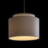 DOUBLE 40/30 lámpabúra  Chintz világosszürke/fehér PVC  max. 23W