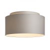 DOUBLE 55/30 lámpabúra  Chintz világosszürke/fehér PVC  max. 23W