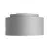 DOUBLE 55/30 lámpabúra  Chintz világosszürke/fehér PVC  max. 23W