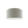 DOUBLE 55/30 lámpabúra  Chintz világosszürke/fehér PVC  max. 23W