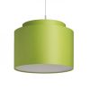 DOUBLE 40/30 lámpabúra  Chintz lime/fehér PVC  max. 23W
