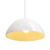 MONROE 40 függő lámpa csillogó fehér/fehér  230V E27 42W