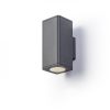 MIZZI SQ II fali lámpa antracitszürke 230V LED 2x12W 46° IP54 3000K