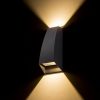 PIA fali lámpa antracitszürke 230V LED 2x3W IP54 3000K