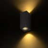 KUBI II antracitszürke 230V LED 2x3W 56° IP54 3000K