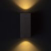 KUBI II antracitszürke 230V LED 2x3W 56° IP54 3000K