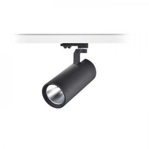 FANGIO háromfázisú áramkörös sínre fekete  230V LED 25W 36°  3000K