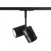 BEEBA II egyfázisú áramkörös sínre fekete  230V GU10 2x35W