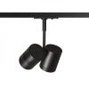 BEEBA II egyfázisú áramkörös sínre fekete  230V GU10 2x35W